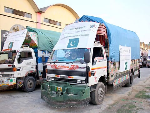 Pakistan has sent urgently needed relief supplies for the people of Afghanistan where a powerful earthquake killed more than 1,000 people.
