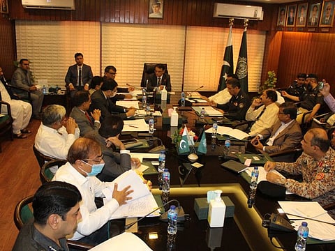 Sindh Chief Secretary Sohail Rajput and Provincial Election Commissioner Sindh, Aijaz Anwer Chohan, jointly chair a meeting to finalise arrangements for local polls.