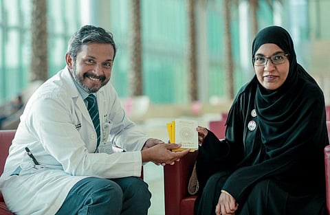 Ameena with Dr Anu Jacob at the Cleveland Clinic in Abu Dhabi