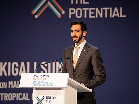 Sheikh Shakhboot bin Nahyan Al Nahyan, Minister of State at the Ministry of Foreign Affairs and International Cooperation, signed the Kigali Declaration on behalf of the UAE.