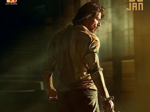 Shah Rukh Khan in the poster for 'Pathaan'