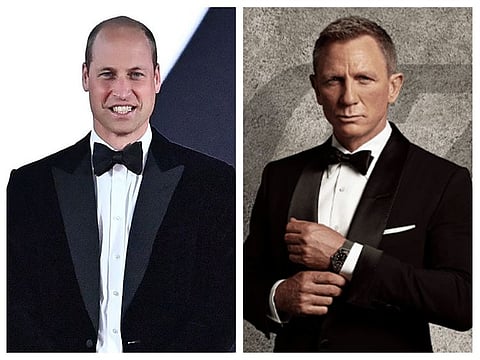 Prince William and Daniel Craig in 'No Time to Die'