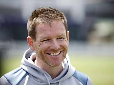 England's Eoin Morgan during the press conference to announce his retirement at a press conference at Lord's on Tuesday.