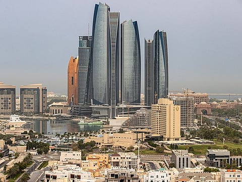 Abu Dhabi skyline.