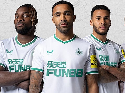 Newcastle United have unveiled their new green and white third kit for the 2022-23 season.