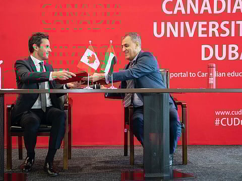 Ahmad Dafrawy, Senior Commerical Director of Pepsico ME, & Prof. Karim Chelli, President and Vice Chancellor of CUD