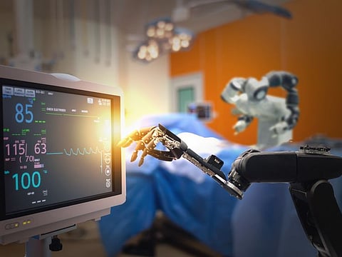 Robots don’t perform surgery but the Da Vinci surgical system gives surgeons an advanced set of instruments to use in performing robot-assisted minimally invasive surgery. Picture for illustrative purposes only.