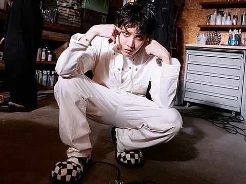 J-Hope provided a glimpse into his home setup, showcasing his recording workspace and personal living quarters.