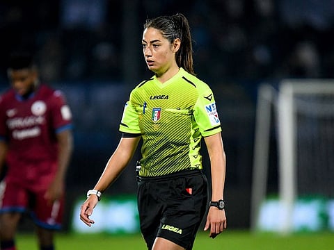 Maria Sole Ferrieri Caputi will be the first female referee in Italy's Serie A for the 2022-23 season.