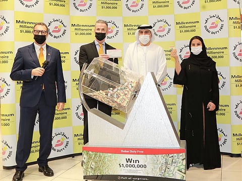 Dubai Duty Free Millennium Millionaire draw was held in Terminal 2 of Dubai International Airport today.