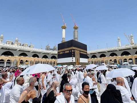 Pilgrims circle the Kaaba and pray at the Grand Mosque as Saudi Arabia welcomed back the faithful for the 2022 haj season, after the kingdom barred foreign travellers over the last two years because of COVID-19 pandemic, in Mecca.