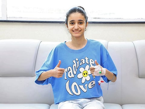 Salma Naser Nawayseh, 13, with curve in her spine gets a new lease of life after doctors at a Dubai hospital performed Vertebral Body Tethering (VBT) on her.