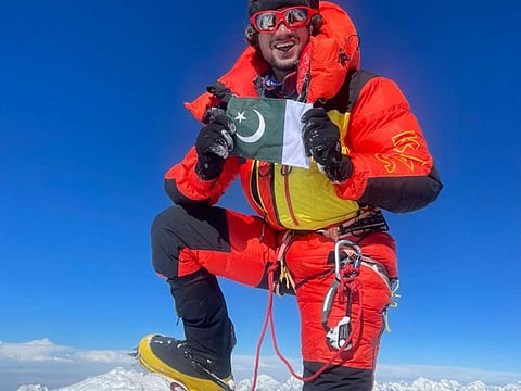 Shehroze Kashif on top of the world.