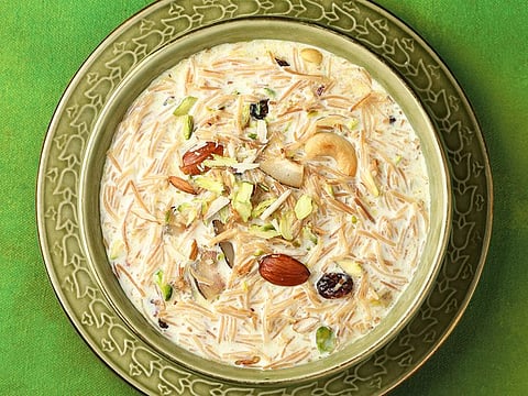 Sheer Khurma: A sweet dish prepared with vermicelli or sevai