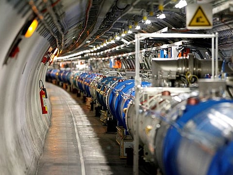 File photo: A general view of the Large Hadron Collider (LHC) experiment is seen during a media visit at the Organization for Nuclear Research (CERN) in the French village of Saint-Genis-Pouilly near Geneva in Switzerland, July 23, 2014.