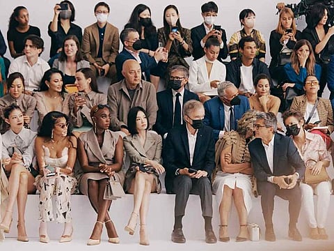 Celebrities at Fendi’s show included Lashana Lynch, Hye Kyo Song, Winnie Harlow, Tiwa Savage and Hikari Mori.