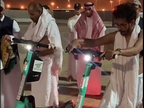 'Smart scooter' service has been introduced to facilitate pilgrims’ movement among the holy sites.