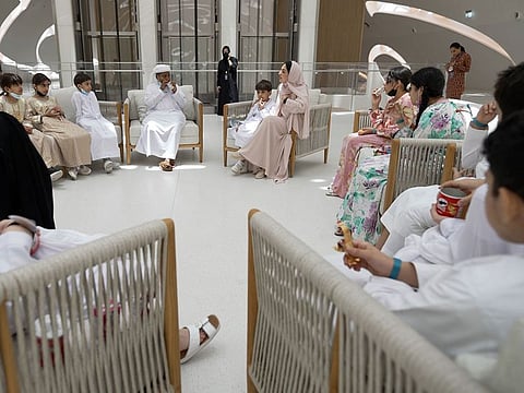 Children from Al Ihsan Charity Association at the Museum of the Future during Eid Al Adha.