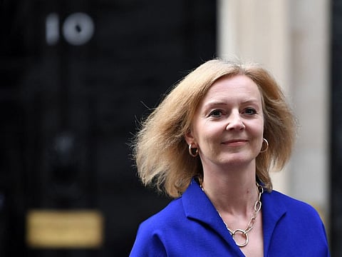 Truss at the 10 Downing Street in central London.