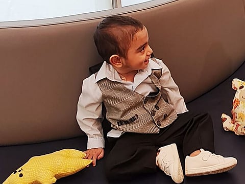 One-and-a-half-year-old Mohammed is now able to lead a normal life.
