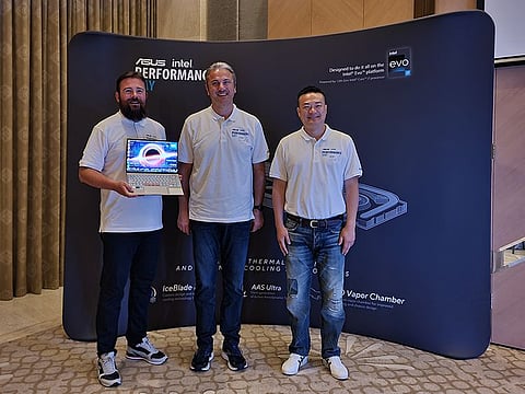 Top executives from Asus and Intel were present at the event.
