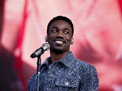 Giveon performs at the Wireless festival in London, Friday, July 8, 2022.