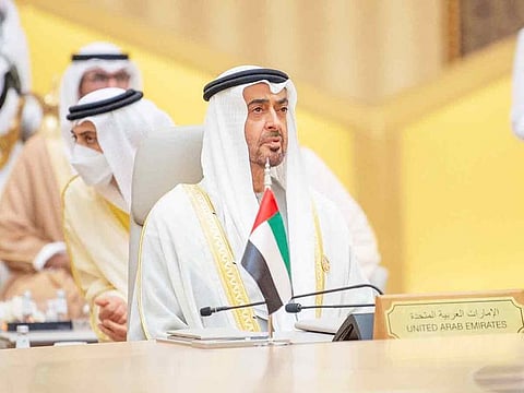 President His Highness Sheikh Mohamed bin Zayed Al Nahyan attends the Jeddah Security and Development Summit.