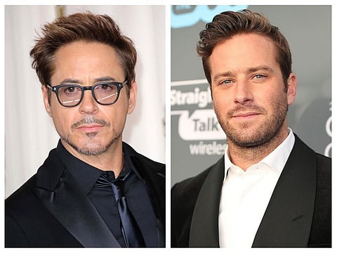 Robert Downey Jr and Armie Hammer