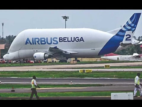 Airbus's Beluga has been used to transport space station elements and helicopters.