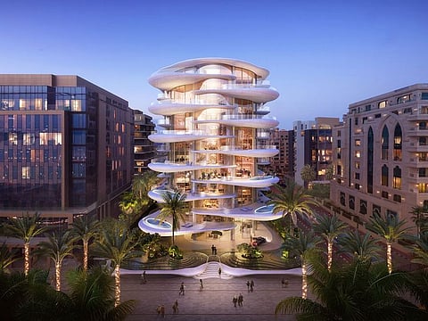 The Palm Flower project by Alpago Group at the Palm. The concept design was done by famed UK architects Foster + Partners. The penthouse could command a price tag of 250 million or even more.Dh
