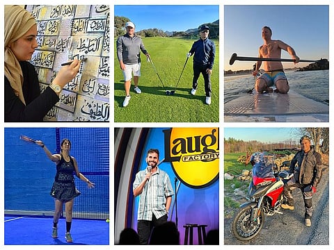 Top row: (L to R) Rubab Zahra, Byron and Shelvin Kraemer, David Blacklaws; bottom row (L to R) Ritu Puri, Abdulla Ali, Bruce Soares