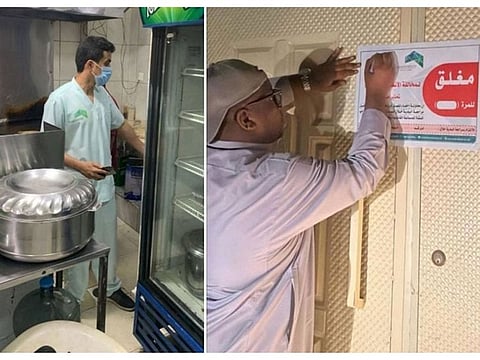 Additionally, the site had exposed sewage drains, no insect traps or air curtains, and unsafe storage of unknown food products. Illustrative image.