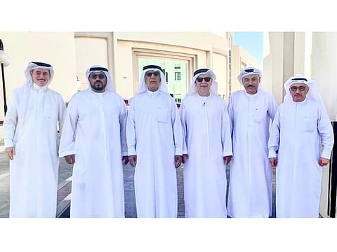 (R to L) Abdulrazzak Abdulla Anwahi, Mohamed Al Ansari, Tamjid Abdullah, Nasser Al Qattan, Thani Jum’a Berragad, and Nasser Akram