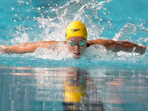 Emma McKeon of Australia at the Commonwealth Games at the Sandwell Aquatics Centre in Birmingham, England.