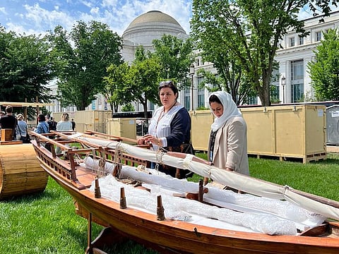 Dubai Culture’s participation at the Smithsonian Folklife Festival included a presentation of traditional Emirati sailing boats from its collections.