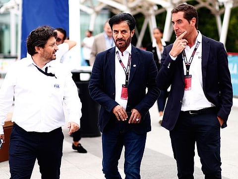 As a global leader for motorsport and mobility, Ben Sulayem (centre) is on the road championing new policies for the sector.