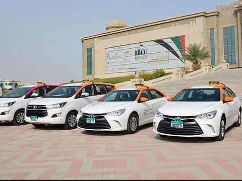 The first-of-its-kind smart taxis launched by Sharjah Taxi.