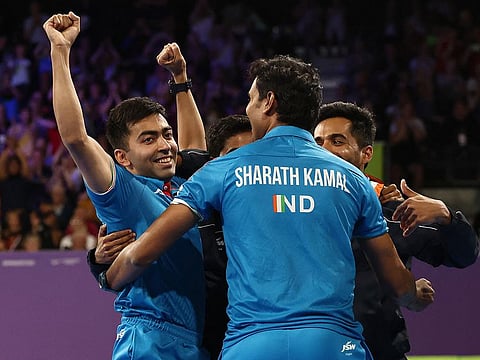 India’s table tennis team beat Singapore in the final to win the gold medal in the Commonwealth Games 2022.