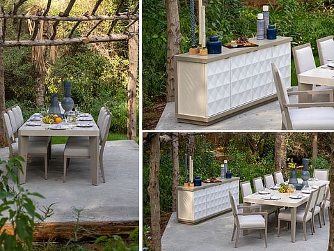 AXIOM DINING SET — BERNHARDT