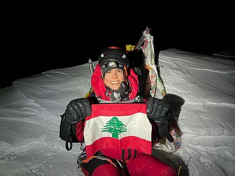 Nelly Attar reached the top of the world’s second highest mountain K2 on July 22 and raised the flag of Lebanon as she became the first Arab woman in history to conquer the savage mountain.