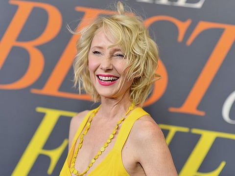 In this file photo taken on April 4, 2019 US actress Anne Heche attends "The Best of Enemies" premiere at AMC Loews Lincoln Square in New York City.