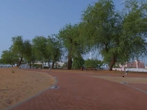 Manazef Park in Al Ain is the first sandy garden inspired by the local environment.