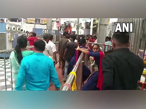 The stampede took place at around 5 am in the morning at the entrance of the temple.