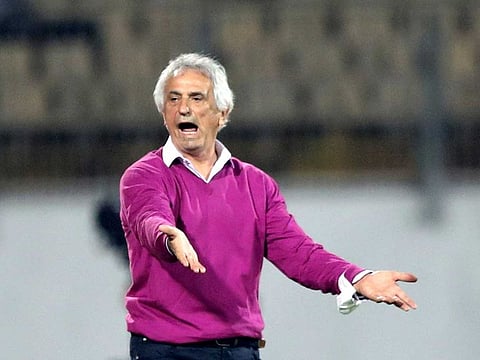 Morocco coach Vahid Halilhodzic reacts during Morocco’s Africa Cup of Nations game against Malawi at the Ahmadou Ahidjo Stadium, Yaounde, Cameroon, on January 25, 2022