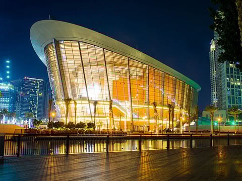 Located at in Downtown Dubai, the 2,000-seat, multi-format, performing arts centre was developed by Emaar Properties to host a variety of performances and events including theatre, opera, ballet, concerts, conferences and exhibitions