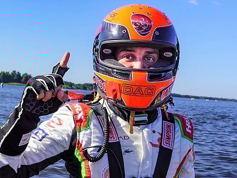 Team Abu Dhabi’s Mansoor Al Mansoori powered his way into the lead in the 2022 UIM F2 World Championship today with a commanding victory in the Grand Prix of Lithuania.