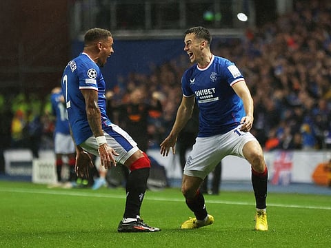 Rangers' Tom Lawrence (right) has picked up an injury and will miss the Qatar World Cup for Wales.