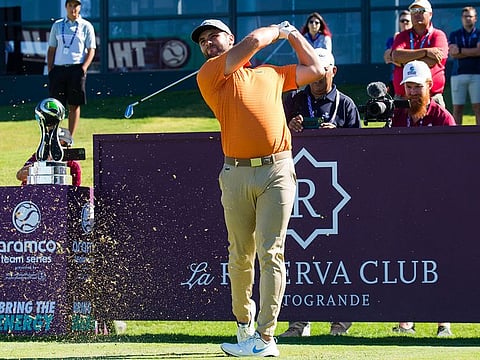 Dubai-based Adri Arnaus playing in a Charity Match an the sidelines of the ARAMCO Team Series - Sotogrande.