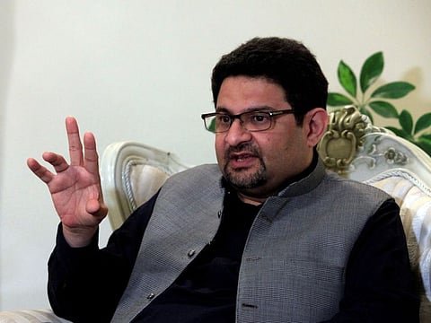 Miftah Ismail in Islamabad in a file photo.