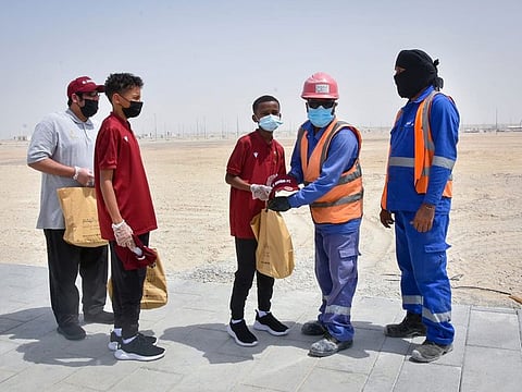 The initiative was implemented with the participation of people of determination and Al Wahda academy’s Under-13 juniors